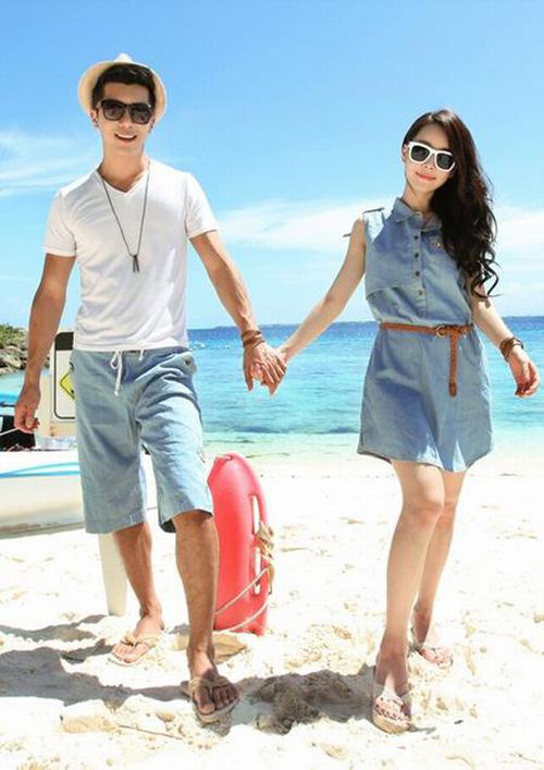 Lãng mạn hè với trang phục đôi đi biển | Đồ đôi đi biển, Đồ đi biển, Trang phục đi biển, Trang phục đôi đi biển, Trang phục biển, Đồ đôi 2013